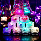 Underwater RGB Submersible Lights Wireless LED Car Interior Ambient Light Remote Control Decor Auto Roof Foot Atmosphere Lamp