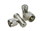 1Pcs Adapter UHF PL259 SO239 to UHF / N Male Plug & Female Jack Straight & Right Angle & Flange & T Type RF Coaxial Connector