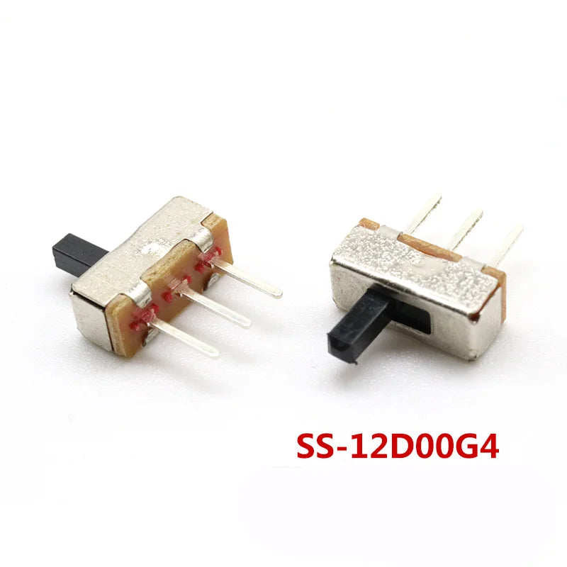 10PCS Slide Switch Micro-power Toggle Switch Single and Double-row Direct-inserted Horizontal Sliding Second Gear Third Gear