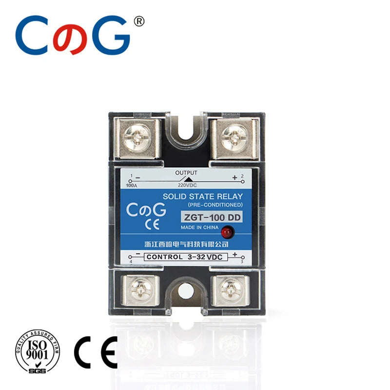 CG SSR-10DD 25DD 40DD 150A 200A SSR Single Phase DC Control DC Heat Sink 3-32VDC To 220VDC 600V 10A 25A 40A DD Solid State Relay