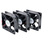 ACP8025 8cm 80mm Fan 80x80x25mm DC5V 12V 24V 2pin Cooling Fan Suitable for Chassis Power Inverter