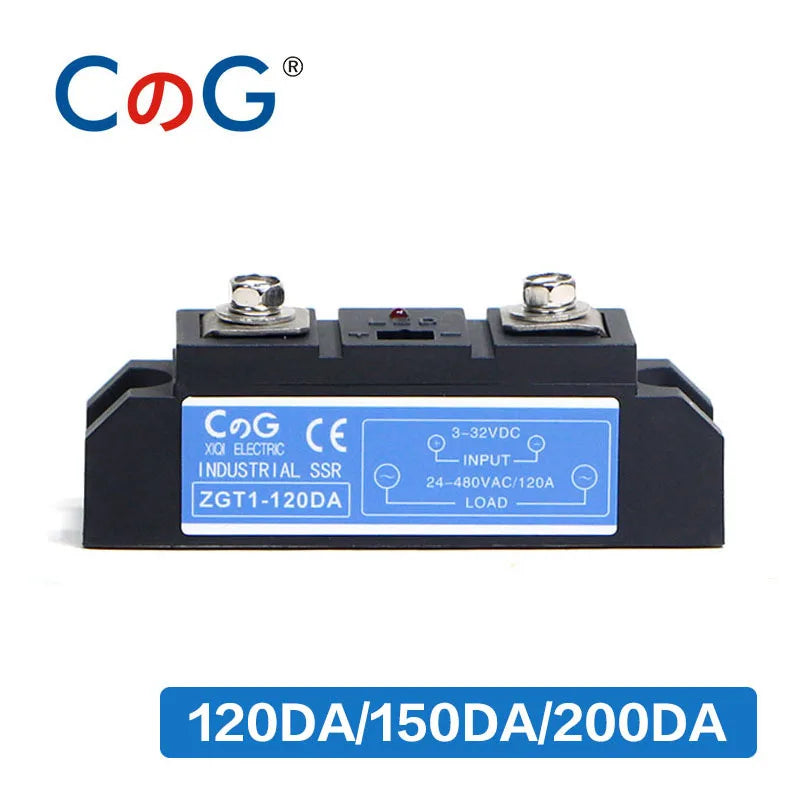 CG 120A 150A 200A DC to AC Industrial SSR High Current Power Heat Sink Aluminum Radiator Industrial Series DA Solid State Relay