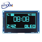 2.42 inch 2.42" OLED Display Module 128x64 LCD HD Screen Module SSD1309 7 Pin SPI/IIC I2C Serial Interface for Arduino UNO R3