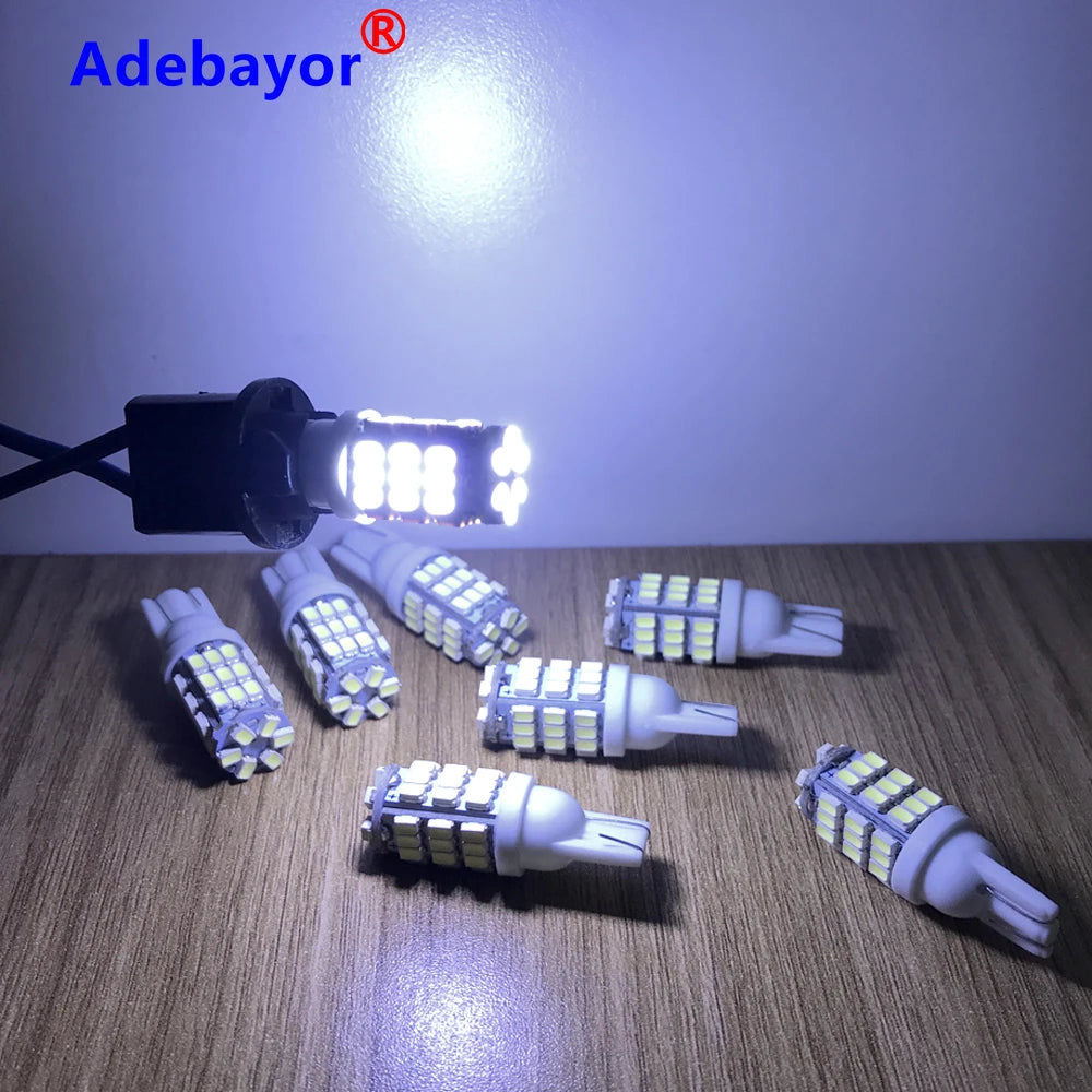 100pcs Car T10 42 Smd Leds Car Led Light Bulbs W5w 1206 3020 42smd 42led  White Color Side Interior Width Bulb Car Accessories