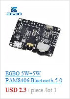 EGBO XY-WRBT Audio Receiver Board, Bluetooth 5.0, MP3 Lossless Decoder, Wireless Stereo Music Module