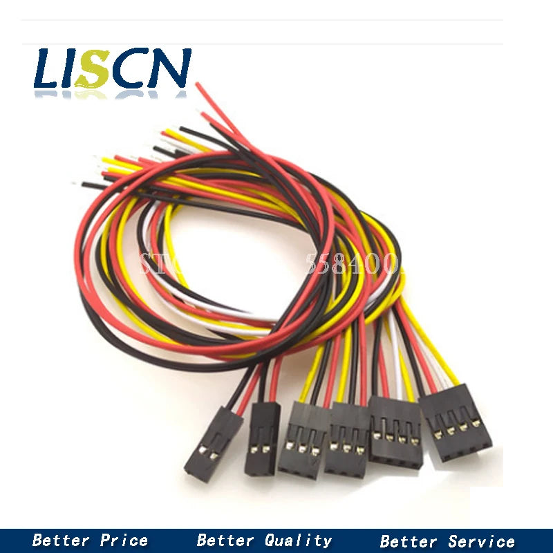 10PCS 2.54MM 2.54 Wire Dupont Line  Single head 1P2 3 4 5 6 7 8 9 10 12 Pin Dupont cable connector JUMPER CABLE WIRE FOR PCB