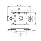 35MM DIN Rail Mounting Fixed Buckle Solid State Relay SSR Clip Clamp for Fotek SSR 40DA 25DA DA AA DD VA Series