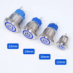 Button Switch 12/16/19/22mm Momentary Latching Fixed Push On Off Power Start Stop Electric LED Light 3V 6V 12V 24V 220V