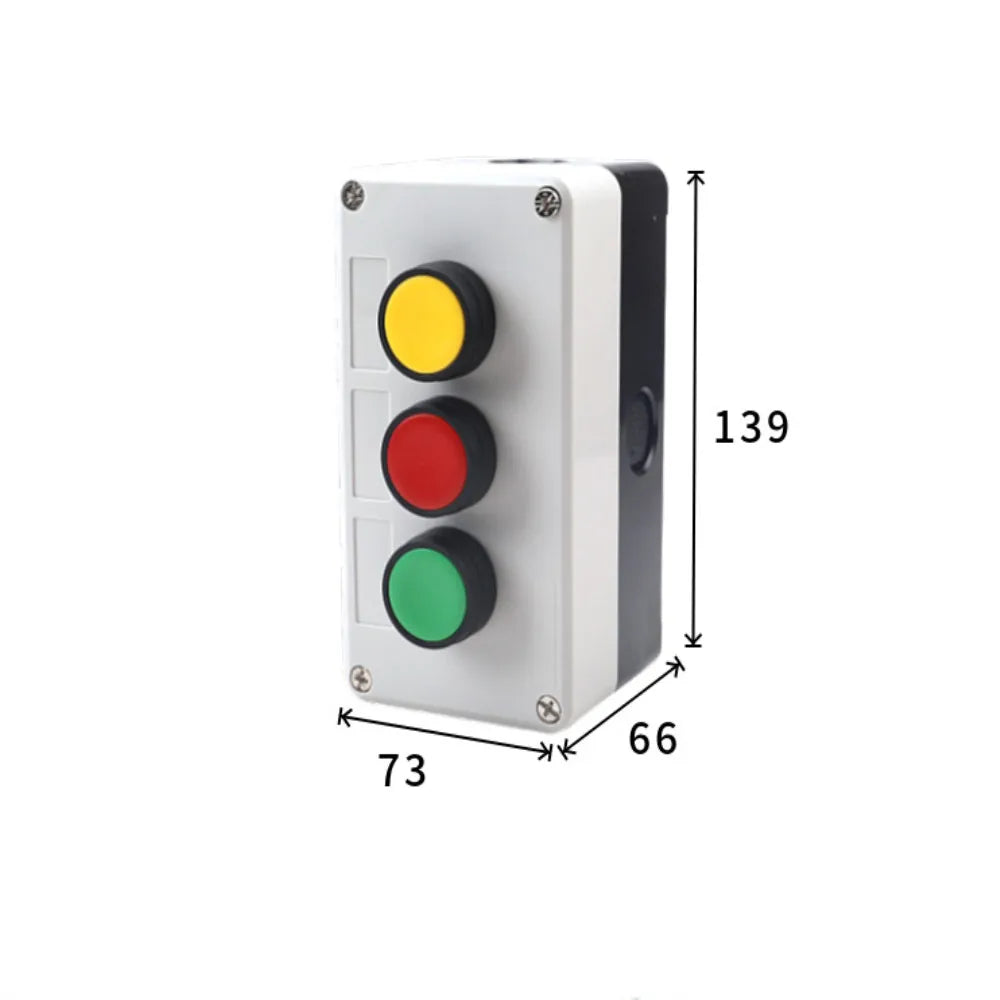 start and stop self-reset Momentary Waterproof button box switch emergency stop industrial control box