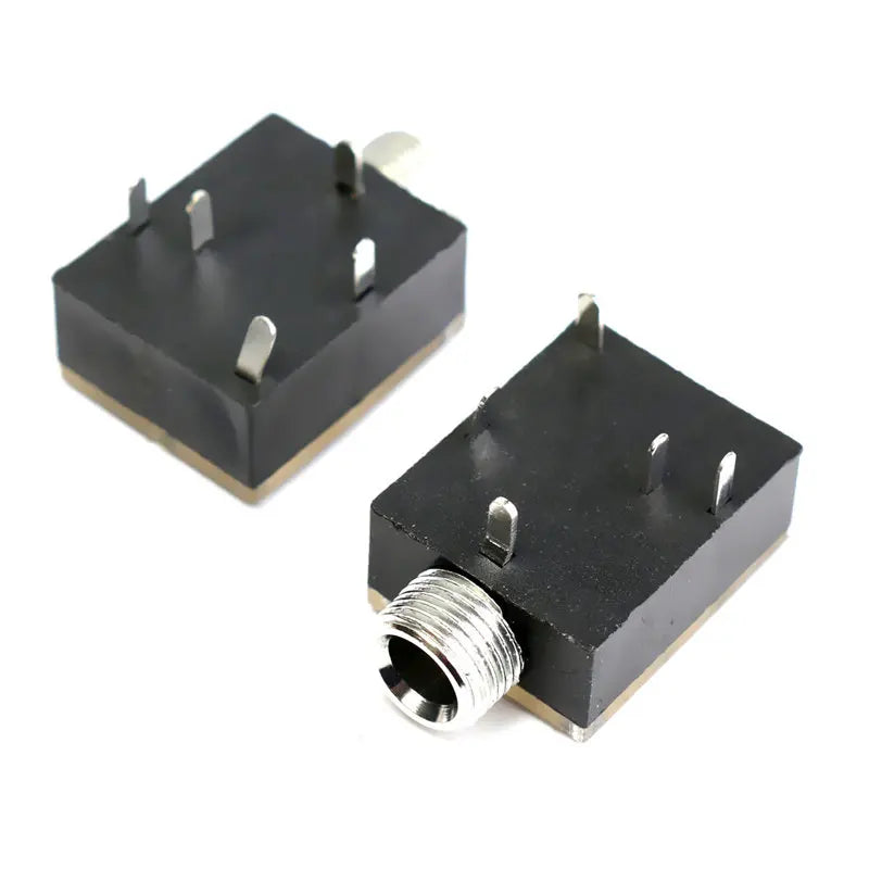 5/10Pcs PJ-324 3.5mm Audio Headphone Jack 5Pin Female Interface with Nut Mount PJ324 Socket Connector