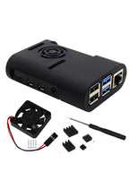Raspberry Pi 4 Model B ABS Case with Cooling Fan and Heatsinks Kit
