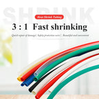 1M 3:1 Ratio Dual Wall Heat Shrink Tube Thick Glue Shrinkable Tubing Adhesive Lined Wrap Wire Kit 1.6/2.4/3.2/4.8/6.4/7.9/mm