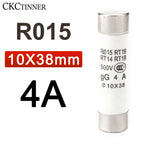10Pcs 10*38 Fast blow Ceramic Fuse 10x38mm Fuse 500V  1A 2A 3A 4A 5A 6A 8A 10A 16A 20A 25A 32A  RO15 RT19 RT14 RT18