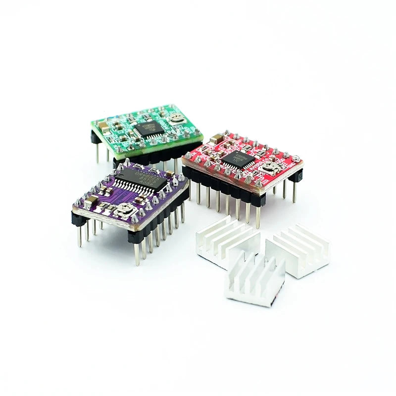 1Pcs/Lot 3D Printer Parts StepStick A4988 DRV8825 Stepper Motor Driver With Heat sink Carrier Reprap RAMPS 1.4