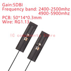 5PCS 2.4Ghz 4G 5G WIFI Internal Antenna FPC PCB 5dBi 8dBi IPX Connector Solder Omni Buletooth Antenna 3dBi IEEE b/g/n WLAN
