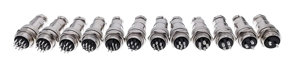 10Set Metal Connectors GX20 2-Pin Circular Female Male 3-Core 4-Core Aviation Plug Quick Plug Cable Connector