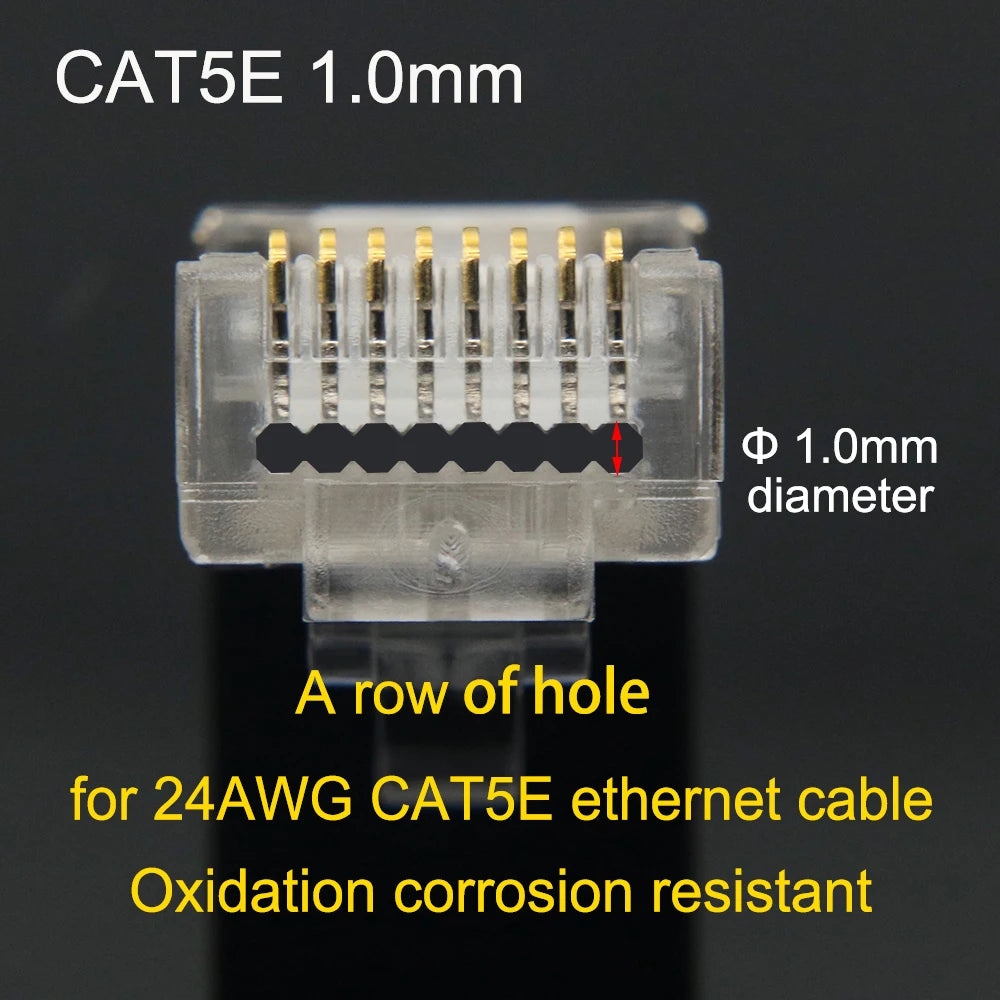 Xintylink RJ45 CAT6 Connector SFTP FTP STP Ethernet Cable Plug CAT5E CAT5 RG RJ 45 Network CAT 6 Metal Shielded Jack LAN 50U/6U