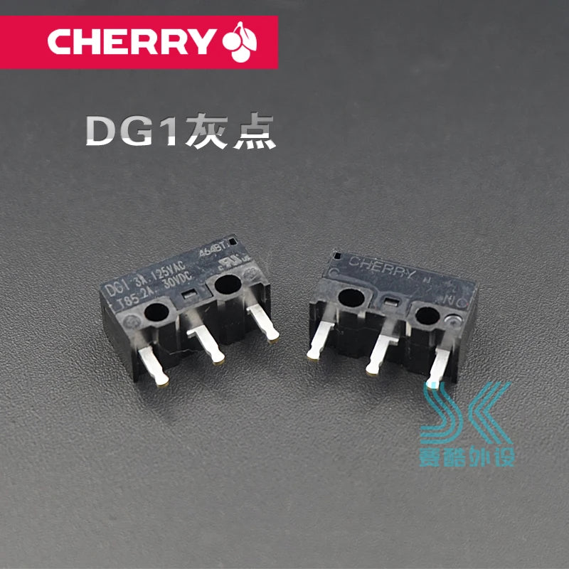 2pcs original German CHERRY Micro switch DG1 DG2 T85 black dot gray dot DG4 DG6 mouse micro button Universal Omron D2FC-F-7N 10M