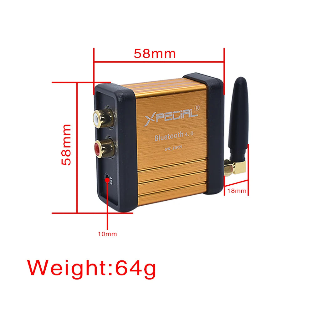 HIFI Bluetooth 4.0 Stereo Audio Receiver Box CSR64215 Digital Amplifier Board