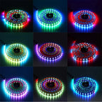 WS2812B USB LED Strip RGB WS2812 Addressable Pixel Tape 14Keys Remote Controller For TV Back Under Cabinet Lamp 1-5M DC5V