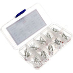 100PCS/Box 10value x 10pcs MF58 NTC Thermistor Resistor Kit NTC-MF58 1K 2K 5K 10K 20K 50K 100K 200K 500K 1M +/-5% 3950 3950B