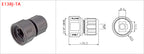 RJ45 CAT5E CAT6A Shield Waterproof RJ45 Ethernet IP67 Connector PCB Panel Mount With Pigtail Cable Outdoor Connector L = 0.3M