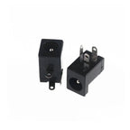 10Pcs/Lot DC-005 PCB Mount 5.5 X 2.1/2.5 mm Female DC Power Jack Plug Socket Connector DC005 Black 5.5*2.1/2.5MM