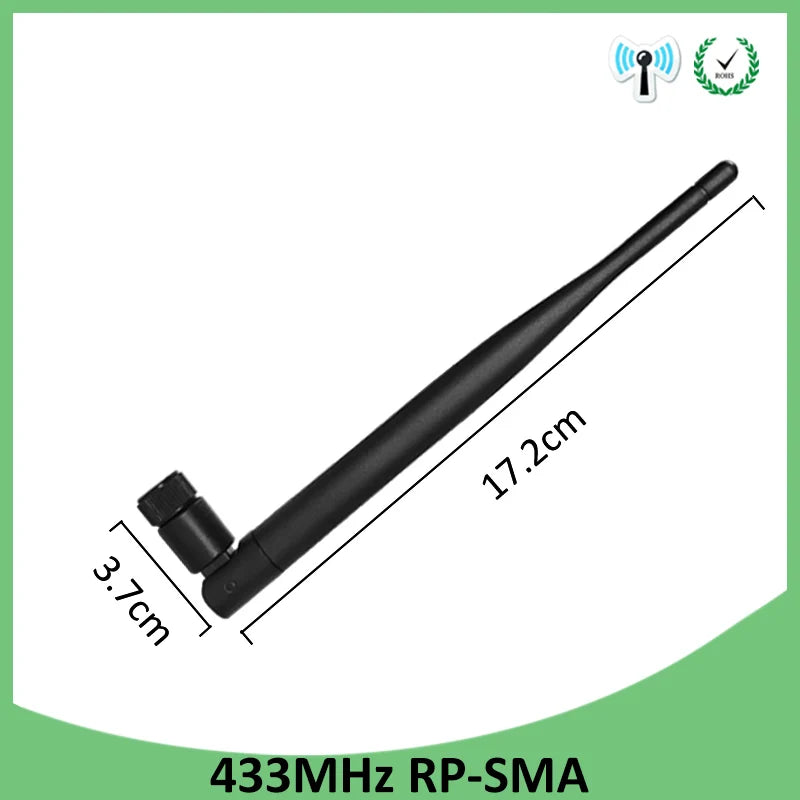 Eoth Wholesale 433MHz Antenna LORA 5dBi GSM 433 MHz Connector Rubber 433m LoRaWAN IOT SMA Male Female Extension Cord Pigtail
