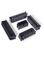 10Sets Micro-Fit 3.0 MM Receptacle Housing Dual Row 2 4 6 8 10 12 14 16 18 20 24 Circuits + Right Angle Header + Crimp Terminal
