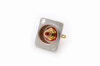 2pcs  Female RCA Panel Mount Chassis Socket Connector, Excellent quality, Black Female Socket, Red&Black Colors Available