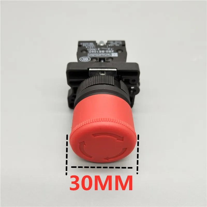 22mm Emergency Stop Mushroom Push Button Switch ZB2-BE102C Red NC XB2-ES542 Control Electrical Starter Switch 600V/10A