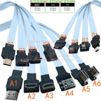 FPV Micro Mini HDTV-Male 90 Degree Connector FPC Flexible Flat HD Ribbon Cable FFC Pitch 20pin For Drone Gopro DSLR Gimbal Kit