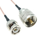 BNC Male Q9 to UHF PL259 Male SO239 PL-259 SO-239 Female plug Jumper Pigtail FPV RG316 Cable