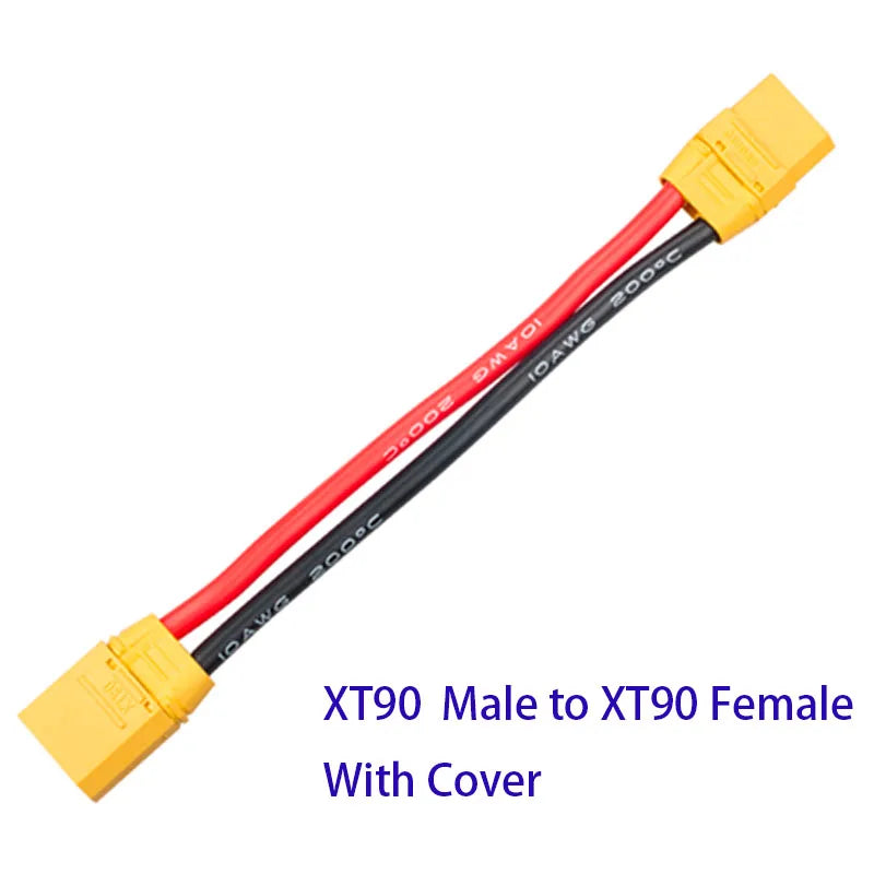 XT30 XT60 XT90 XT90S EC2 EC3 EC5 Tamiya MPX Deans JST Male to Female Extension Cable Wire 14awg 10/15cm for RC Battery Charger