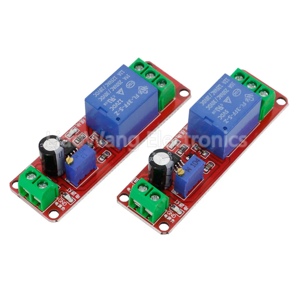 1 PCS NE555 DK555 Timer Switch Adjustable Disconnect Module Time Delay Relay Module DC 5V/12V Delay Relay Shield 0~10S