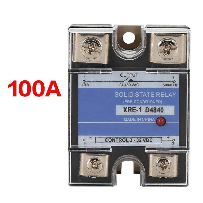 10A~150A Plastic Cover Solid State Relay DA DD AA Single Phase DC Control AC 220V Relay To 3-32VDC SSR-10DA 25DA 40DA