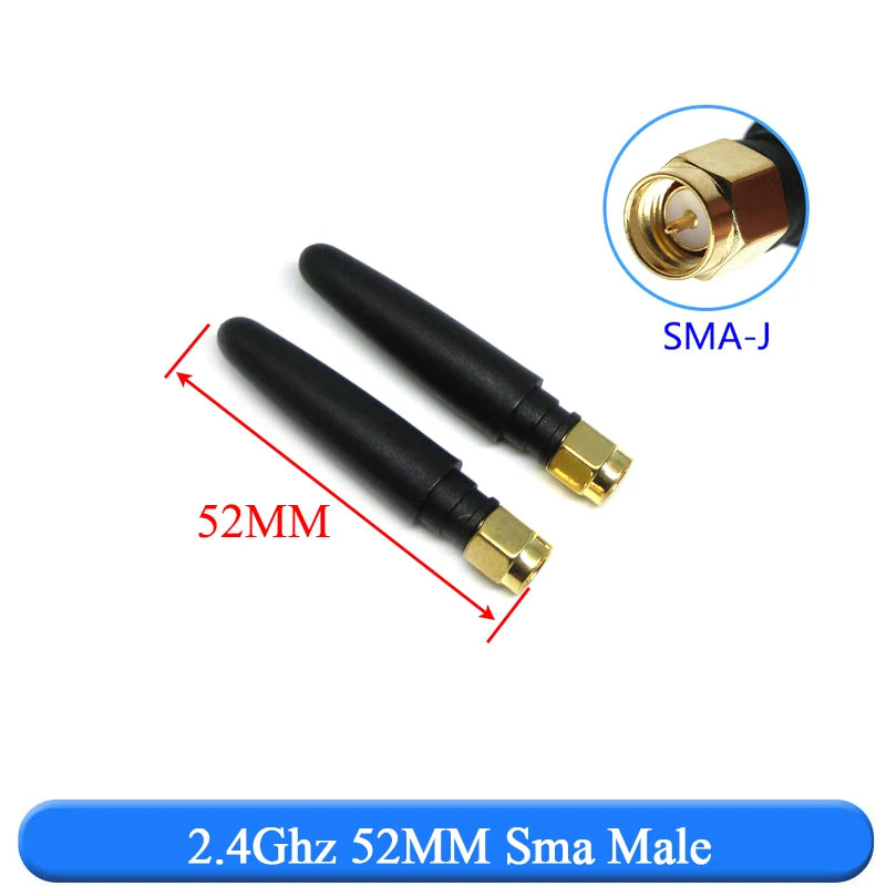 2PCS 2.4Ghz 3dbi  WIFI Antenna 2.4G RP SMA Male Universal Antennas Amplifier WLAN Router Antenne Booster 2400-2500mhz