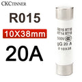 10Pcs 10*38 Fast blow Ceramic Fuse 10x38mm Fuse 500V  1A 2A 3A 4A 5A 6A 8A 10A 16A 20A 25A 32A  RO15 RT19 RT14 RT18