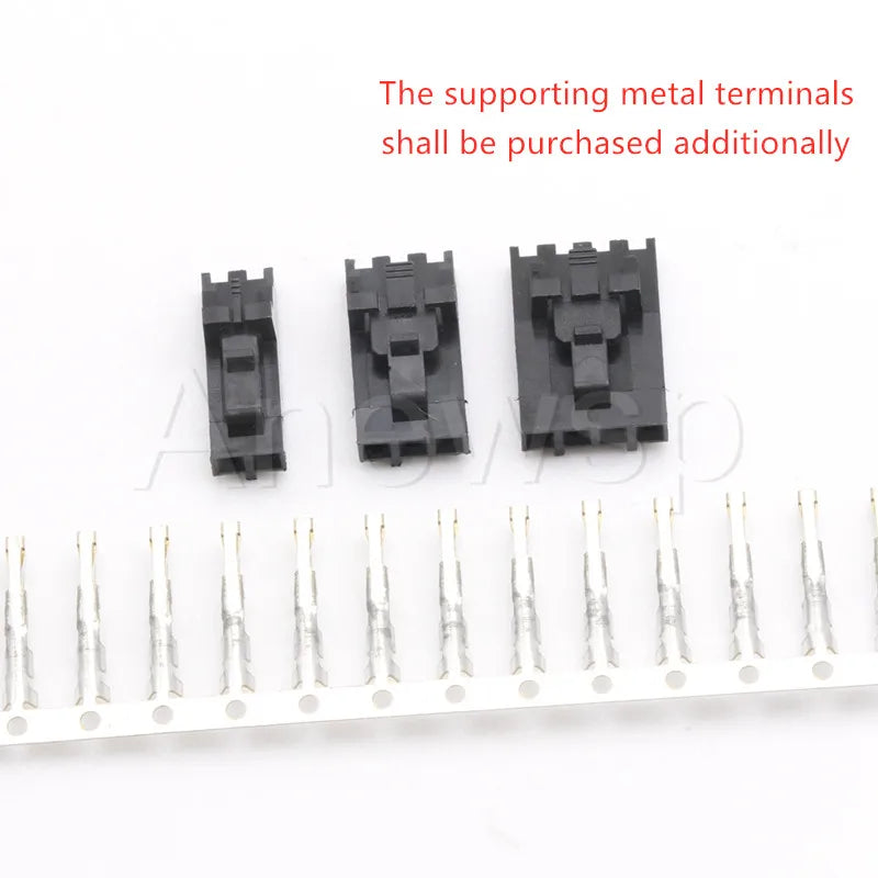 10PCS Dupont Connector 2.54mm 2P 3P 4P 5P 6P 7P 8P-12Pin With Buckle Single Row MX2.54 CD-ROM Housing