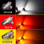 NAO P21W LED PY21W BA15S T20 W21/5W W5W T10 7443 For LADA DRL P21/5W 1300LM Car Lights Bulb 7440 BAY15D W21W 1157 Red White 1156