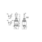 1PCS Blue 6-Pin DPDT ON-ON Mini MTS-203 6A125VAC Miniature Toggle Switches Button switch Dialing Single Power switches MTS203