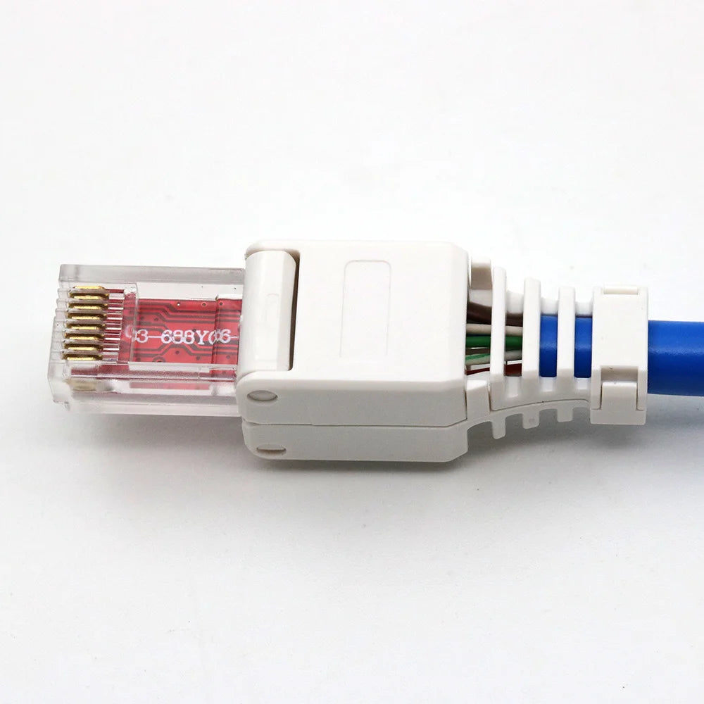 Xintylink Toolless RJ45 Ethernet Cable Connector CAT6 Plug CAT5 CAT5E Network RJ45 LAN Conector CAT6 UTP Jack Modular Keystone