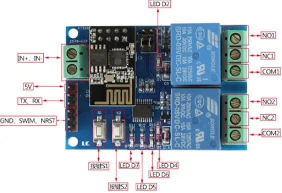 ESP8266 ESP-01 WiFi Relay 1 2 4 Way Channel 5V 12V Things Smart Home Remote Control Switch ESP01 Wireless Module Phone APP