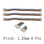 10Pcs JST 1.25mm 1.25 Female Wire Cable Connectors Double Head JST 1.25 Electronic Wire Connector Lenght 10CM 15CM 20CM 30CM