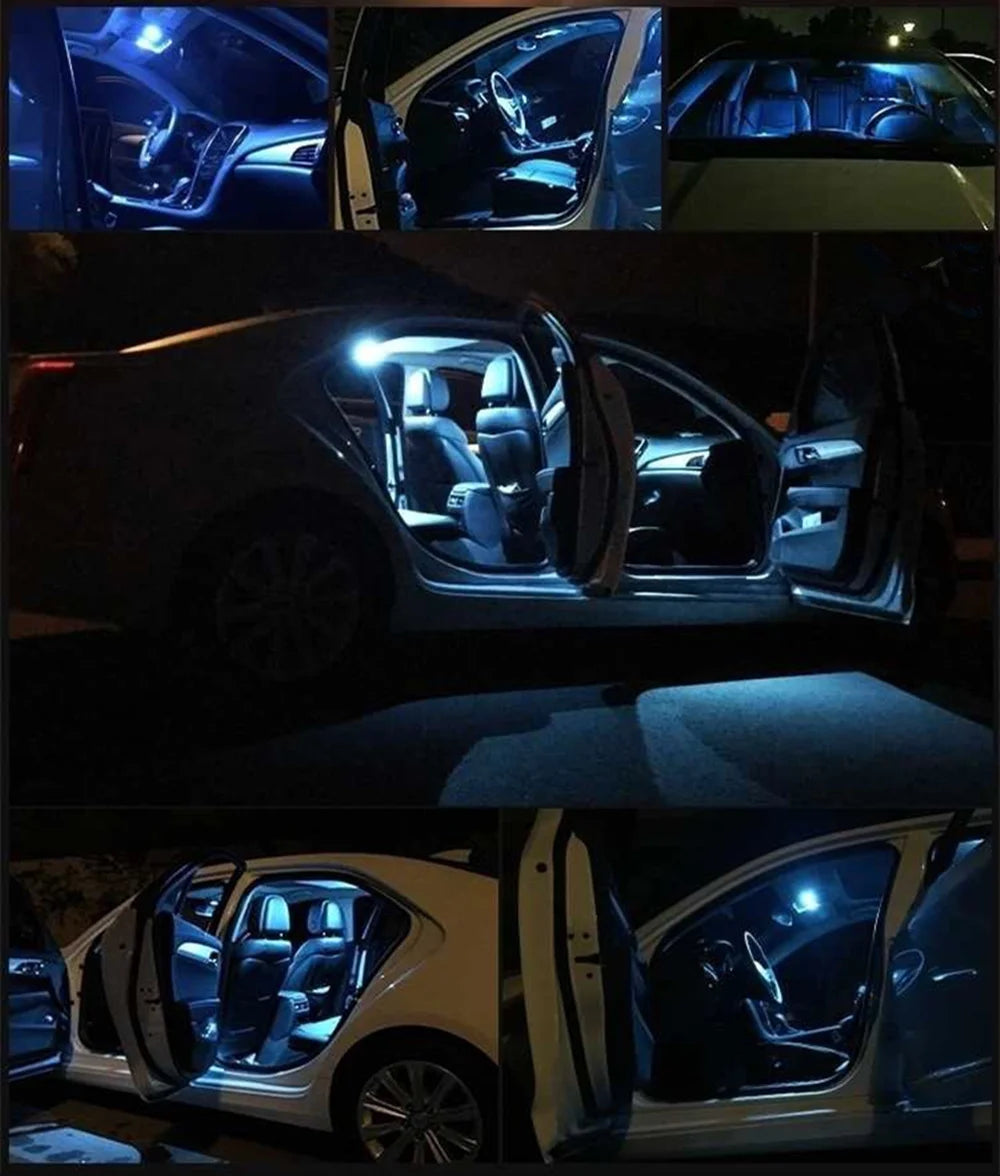 4pcs car Festoon 31mm 36mm 39mm 41mm  8 smd LED ERROR FREE 5630 5730 CANbus C5W led interior reading white ice blue  dome lamps