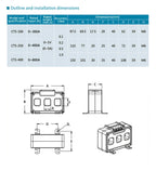 Three Phase 0.5 Class Current Transformer CT5 AC Current Transformer 50A 100A 200A Current Sensor