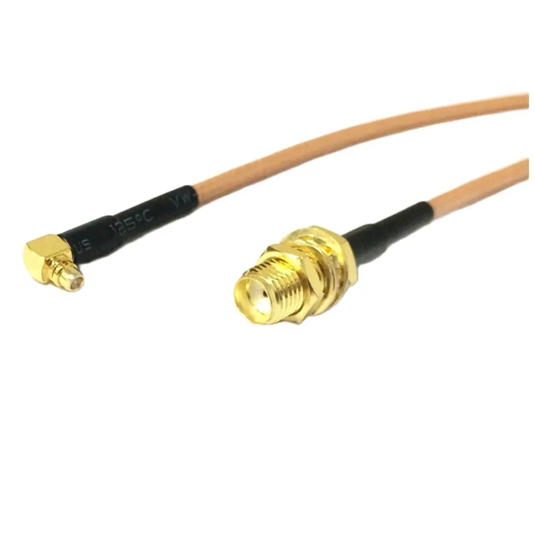 WiFI Antenna Extension SMA  Female Nut Jack To MMCX Male Plug Right Angle Pigtail Cable Adapter RG174 RG178 RG316