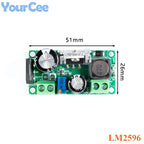 LM2596 LM2596HV AC/DC to DC Buck Step Down Converter Board Adjustable Power Supply Module