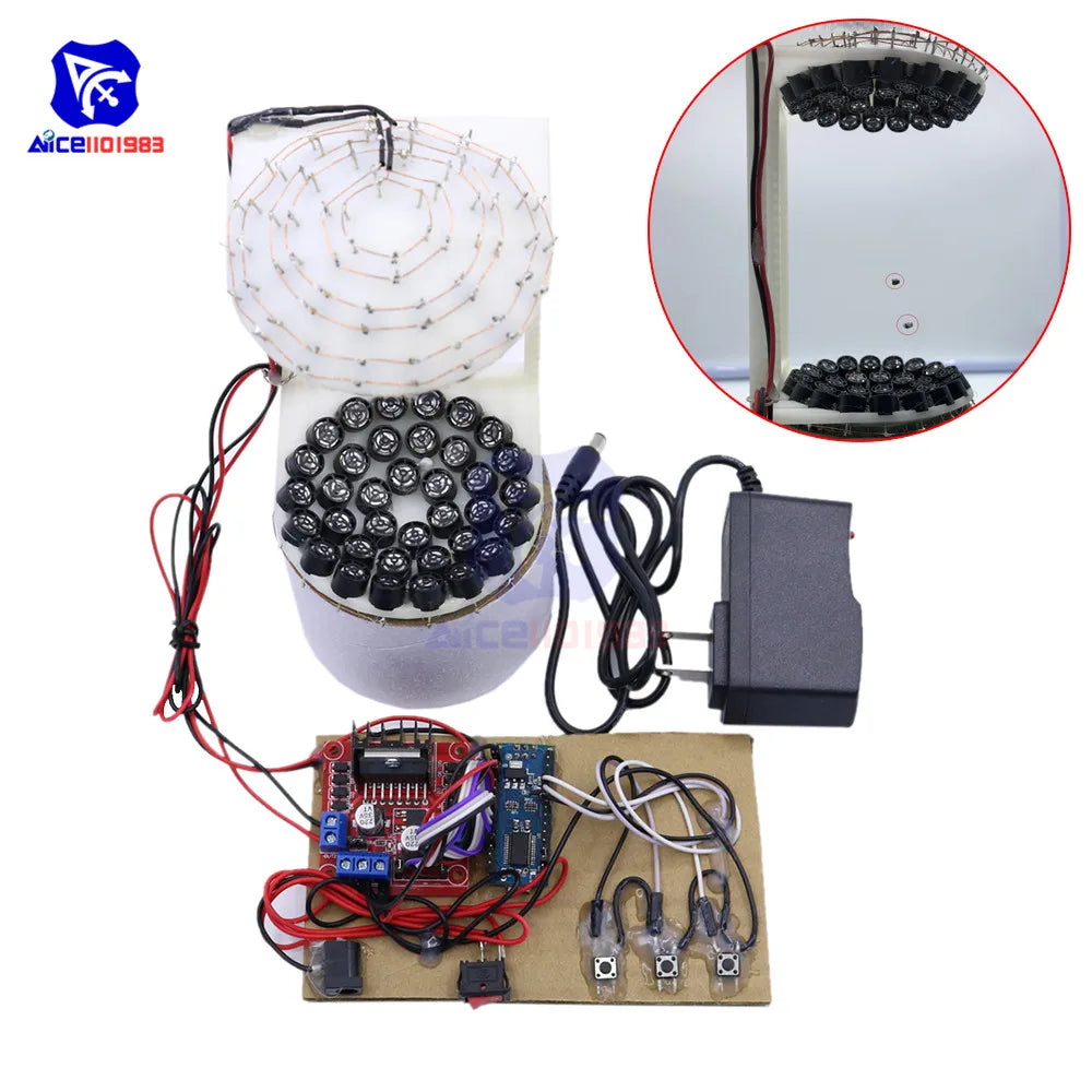 diymore Ultrasonic Levitation DIY Learning Kit for Arduino L298N Motor Driver Board Mini USB Nano Module 10mm 40kHz Transducers