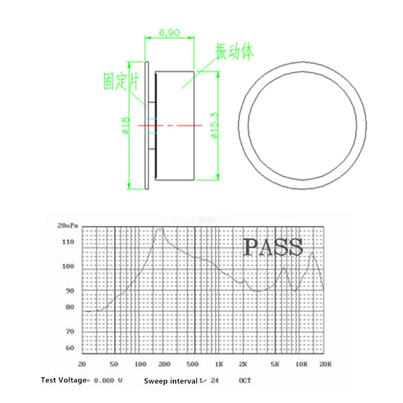 Bone Conduction Speaker New Module/Bone Conduction Sensor /Minimum Bone Conduction Horn for Deafness supplies for Earphone